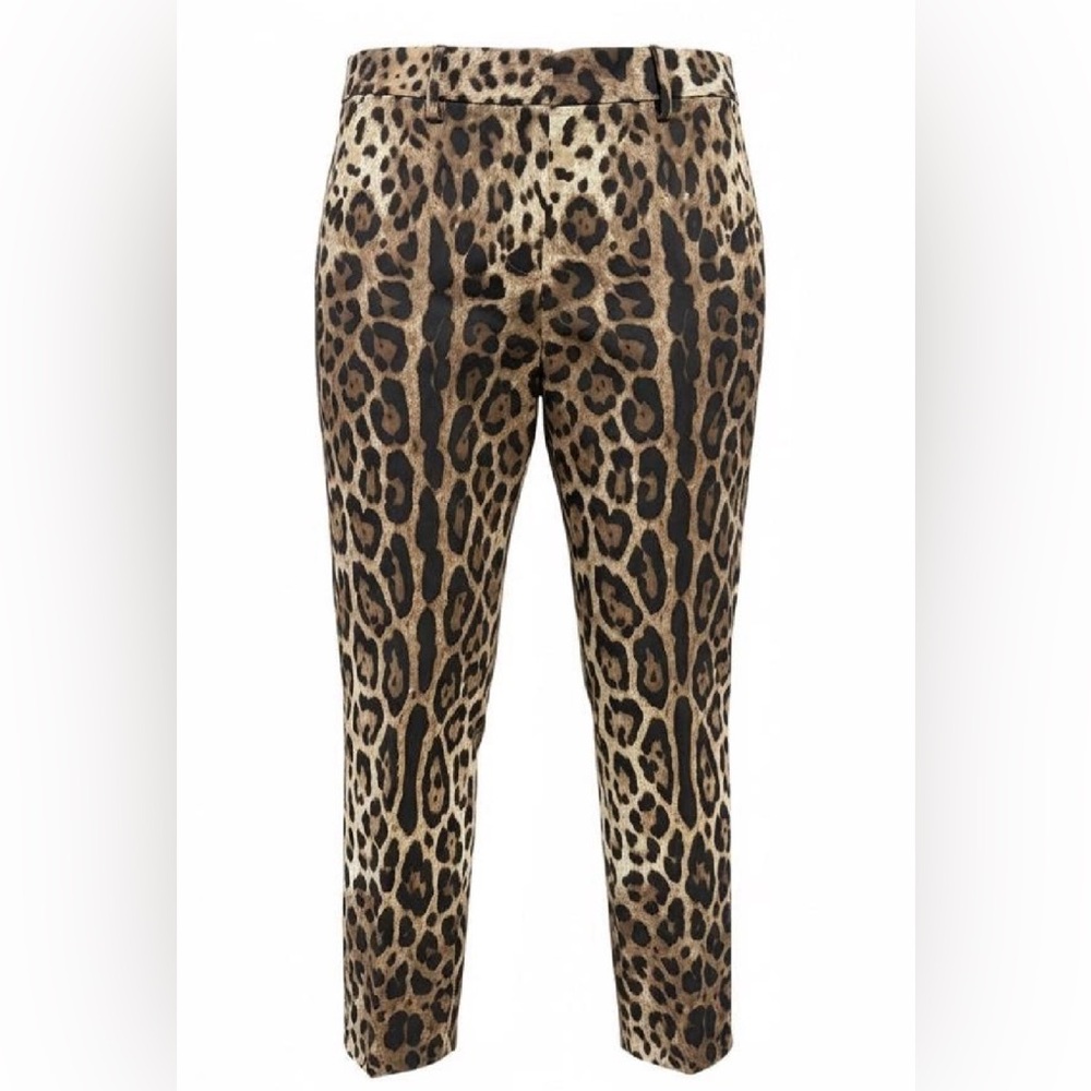 LOW START🔥NWT Dolce & Gabbana Ladies Leopard Drill pants size 42 (NWT $1125) - Picture 4 of 15